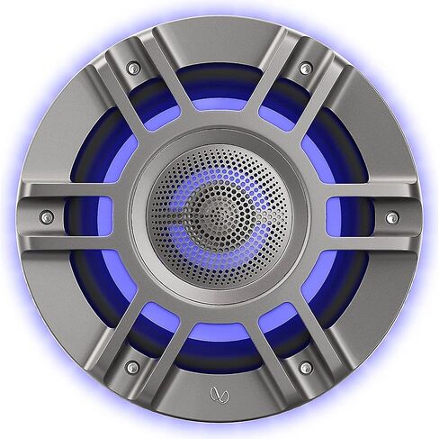 Infinity Mobile Kappa Marine 8 "3 Way Premium Marine Speaker RGB Lighting - Titanium Convertible Design/Component Mounting (متجدد) in Saudi Arabia