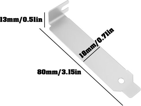 SING F LTD 6X PC Low Profile PCI Bracket Expansion Computer Back Slot Cover for Computer Cases, 80x18x13mm in Saudi Arabia