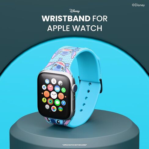 Disney Lilo و Stitch Stuff Wristband for Apple Watch Band Series 9/8/7/6/5/4/3/2/1/SE 38mm ، 40mm ، 41mm | هدايا ليلو وغرزة للنساء ، وجميع المعجبين | استبدال أبل ووتش فرق متوافقة مع النساء والرجال in Saudi Arabia