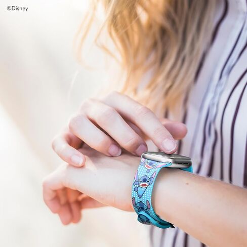 Disney Lilo و Stitch Stuff Wristband for Apple Watch Band Series 9/8/7/6/5/4/3/2/1/SE 38mm ، 40mm ، 41mm | هدايا ليلو وغرزة للنساء ، وجميع المعجبين | استبدال أبل ووتش فرق متوافقة مع النساء والرجال in Saudi Arabia