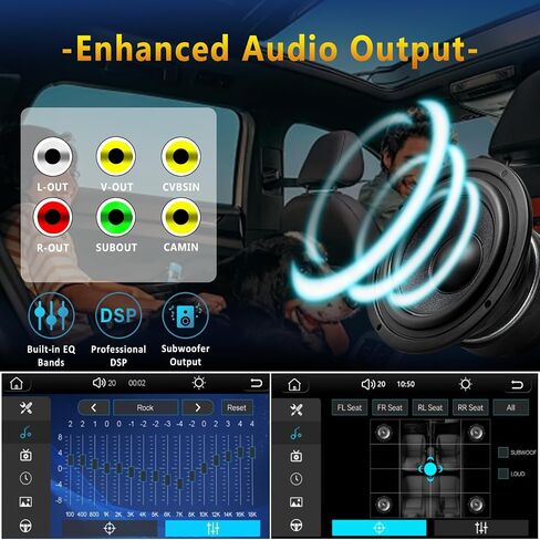 Car Audio for VW System Upgrade OEM Hi-Fi Sound Quality | BT 5.0 with Wireless Carplay Andriod Auto DSP Car Radio System Smart Sound Adjustment | Plug-and-Play for VW Golf 5 6 /Passat/Jetta/Caddy in Saudi Arabia