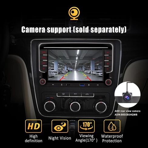 Car Audio for VW System Upgrade OEM Hi-Fi Sound Quality | BT 5.0 with Wireless Carplay Andriod Auto DSP Car Radio System Smart Sound Adjustment | Plug-and-Play for VW Golf 5 6 /Passat/Jetta/Caddy in Saudi Arabia