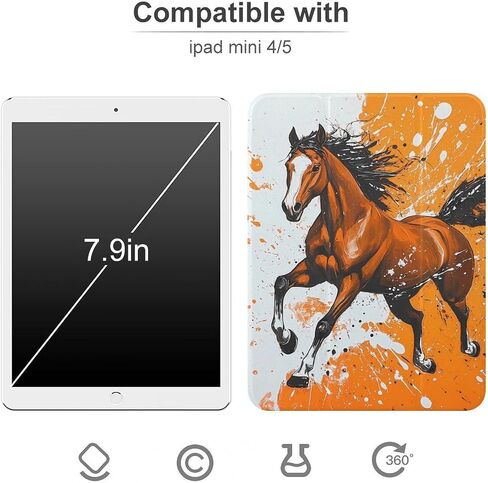 علبة حصان خالفة مع حامل قلم رفيع الخفيف الوزن المتوافق مع iPad mini 4/5/6 mini4/5 （7.9in） in Saudi Arabia