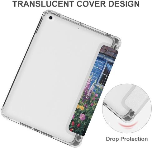 علبة مزرعة الزهور الملونة مع حامل القلم رفيع الخفيفة الوزن trifold حامل متوافق مع iPad mini 4/5/6 mini4/5 （7.9in） in Saudi Arabia