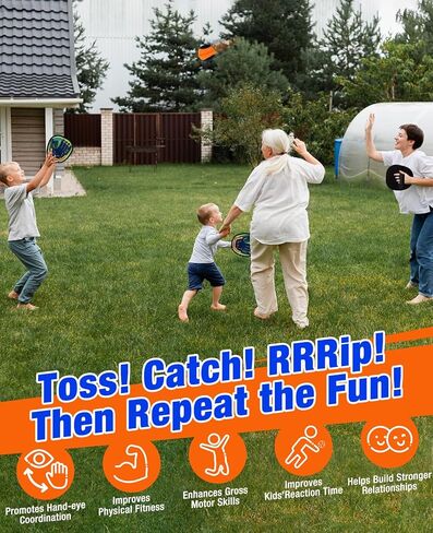 Aywewii Toss and Catch Ball Game Outdoor Beach Pool Toys for Kids Toddler Toys Baseball Training Outside Lawn Yard Games 3 4 5 Year Old Boys Girls Birthday Gifts Easter Basket Stuffers in Kuwait