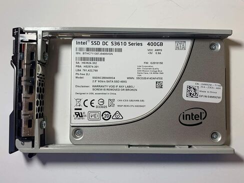 Intel 400GB SSD 2.5 "6GB/S SATA MODEL DRIVE MODEL: SSDSC2BX400G4 DP/N: 4M92W in Saudi Arabia