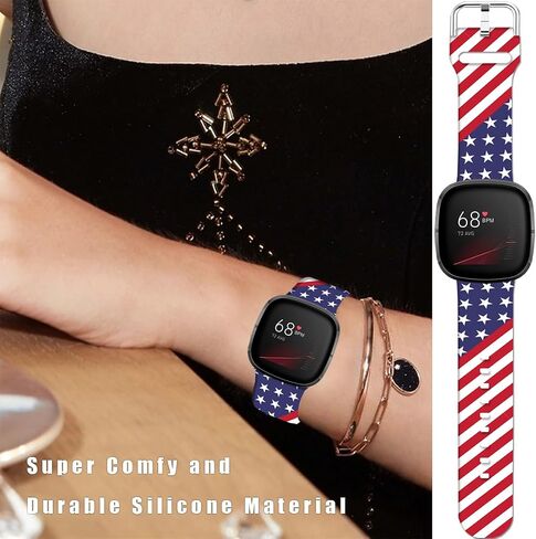 Cartoon Frontie Pattern Printed Watch Bands Compatible with Fitbit Versa 4/ Versa 3/ Fitbit Sense 2/Sense Replacement band, Sport Soft Silicone Straps Wristband for Women Men Teens. in Kuwait