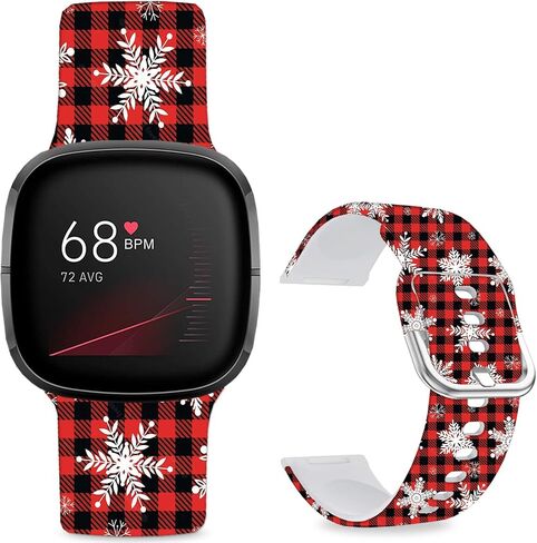 Cartoon Frontie Pattern Printed Watch Bands Compatible with Fitbit Versa 4/ Versa 3/ Fitbit Sense 2/Sense Replacement band, Sport Soft Silicone Straps Wristband for Women Men Teens. in Kuwait