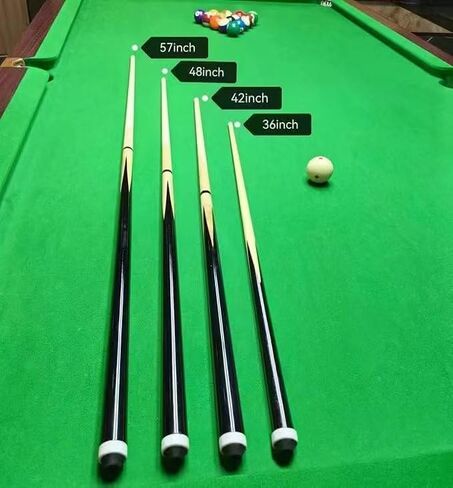 JX 2-Piece Pool Cue Stick with 13mm Tip 58" Hardwood Canadian Maple Professional Billiard Pool Cue Stick 18 Oz Pool Sticks Set of 2 in Saudi Arabia