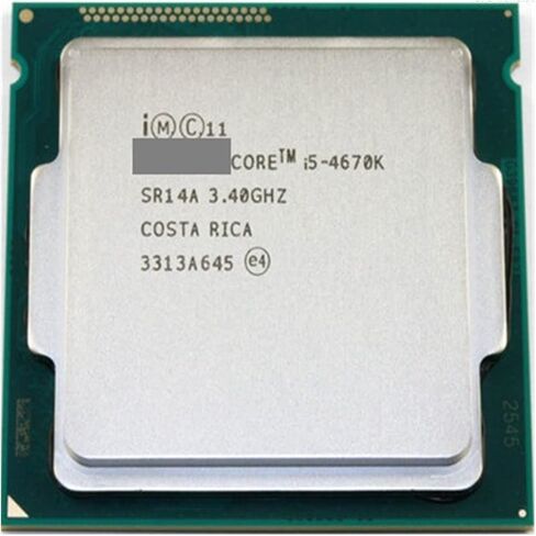 C I5-4670K I5 4670K 3.4GHz/6MB/4 CORES/SOCKET 1150/5 GT/S رباعي سطح المكتب CPU SR14A يمكن العمل in Saudi Arabia