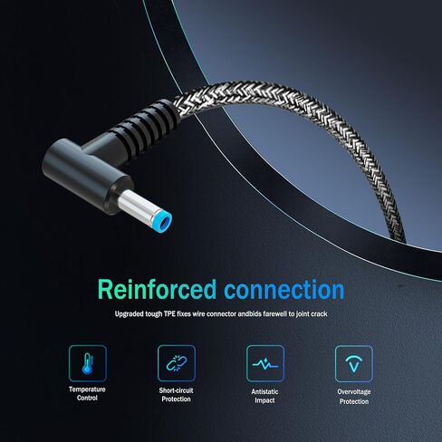 2025 New Slim 65W Laptop Charger استبدال لـ HP Pavilion المحمول الشاحن الشاحن كمبيوتر الحسد SPECTER ELITEBOOK PROBOOK TREAM X360 in Kuwait