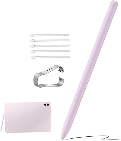Galaxy Tab S9 S Pen Replacement for Samsung Galaxy Tab s9 FE+ Stylus S Pen Compatible with Samsung Galaxy Tab s9 Plus/S9 Ultra EJ-PX710BBEGUJ，All Versions S9 Stylus Touch Pen +5 Tips (Purple) in Saudi Arabia