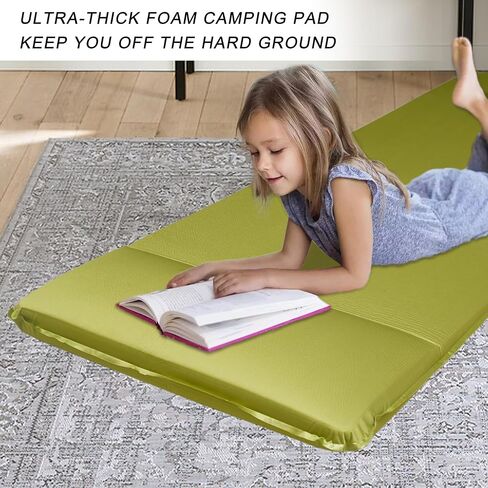 Camping Mat Self-Inflation Sleeping Mat 3.15‘’ Extra-Thick Memory Foam Cushion Rapid Inflation in Insulated Mattress 4-Season Outdoor Travel Car Tent in Saudi Arabia