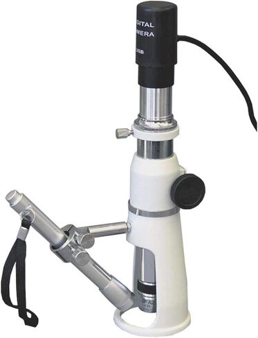 AMSCOPE H100-E1 Digital Stand Stand Measursing Microscope ، التكبير 100X ، حقل عرض 17 مم ، يشمل ضوء القلم وكاميرا 1.3 ميجابكسل والبرامج in Saudi Arabia
