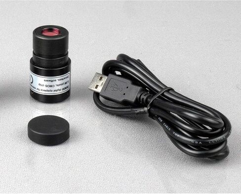 AMSCOPE H100-E1 Digital Stand Stand Measursing Microscope ، التكبير 100X ، حقل عرض 17 مم ، يشمل ضوء القلم وكاميرا 1.3 ميجابكسل والبرامج in Saudi Arabia