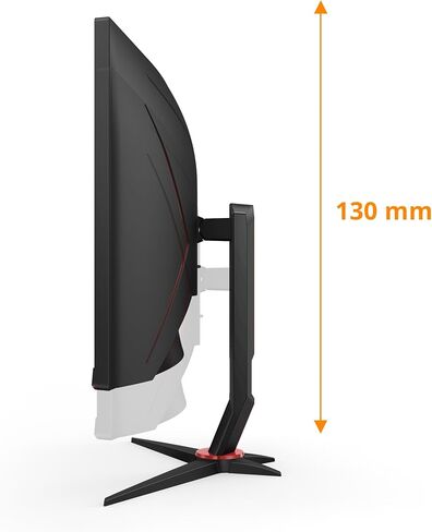 AOC Gaming CU34G2XP/BK Monitor - 34 "معدل تحديث 180 هرتز ، وقت استجابة 5 مللي ثانية (متجدد) in Kuwait