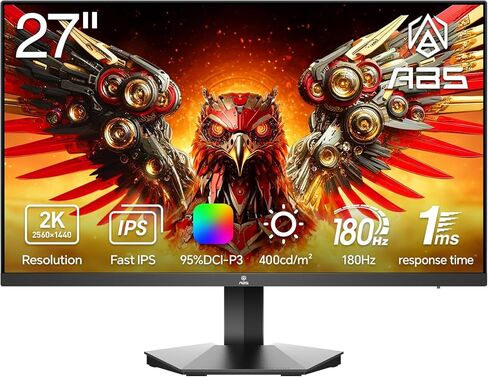 معركة متقدمة ABS 27 "180 هرتز IPS FAST IPS QHD Gaming Monitor 2560 × 1440 (2K) DCI-P3 95 ٪ GQ271NE in Kuwait