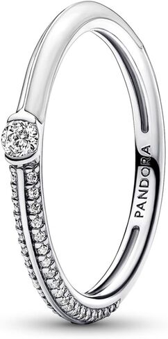 Pandora ME Pav & White Dual Ring, size 54, With Gift Box in Saudi Arabia