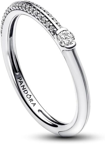 Pandora ME Pav & White Dual Ring, size 54, With Gift Box in Saudi Arabia