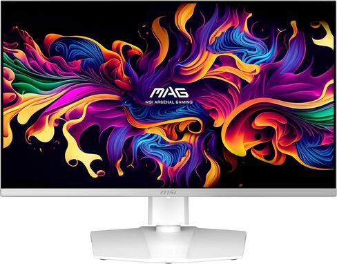 MSI MAG 272QPW QD-OLED X28 27-inch 2560 x 1440 (QHD) Gaming Monitor, 280Hz, Adaptive-Synch, HDR Ready, HDMI, VGA Port,VESA Mountable, Tilt, 4-Side Slim Bezel, 0.03ms, White in Saudi Arabia