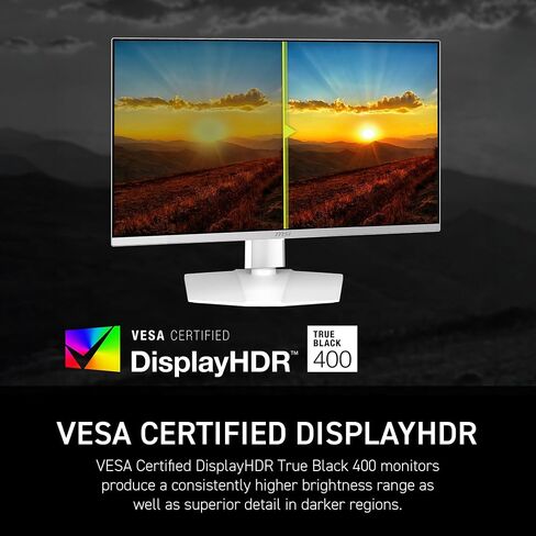 MSI MAG 272QPW QD-OLED X28 27-inch 2560 x 1440 (QHD) Gaming Monitor, 280Hz, Adaptive-Synch, HDR Ready, HDMI, VGA Port,VESA Mountable, Tilt, 4-Side Slim Bezel, 0.03ms, White in Saudi Arabia