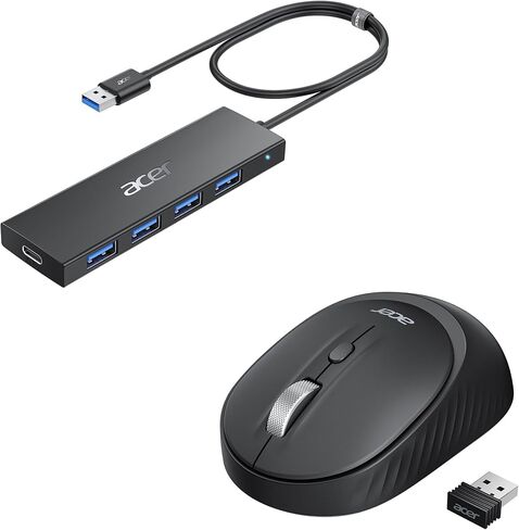 Acer USB Hub 4 Ports Bundle with Bluetooth Mouse in Saudi Arabia