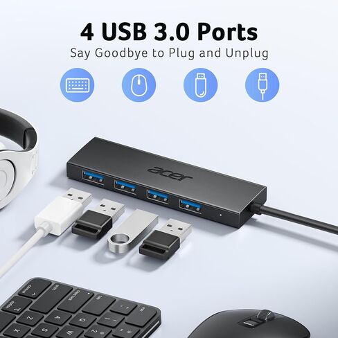 Acer USB Hub 4 Ports Bundle with Bluetooth Mouse in Saudi Arabia