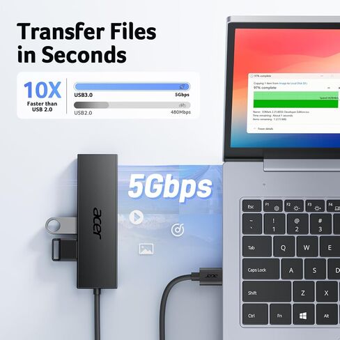 Acer USB Hub 4 Ports Bundle with Bluetooth Mouse in Saudi Arabia