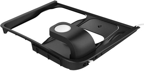 Spigen 3-in-1 Organizer Mount for Tesla Model 3 Highland (Standard, Premium & Performance 2024/25/26) (Watch Charger Not Included) - Uses Wireless Charging Pad - Charge iPhone, AirPods, Apple Watch in Kuwait