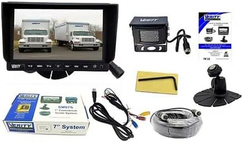 جسم الشاحنة العالمي - Verity - OEM Morgan Camera - SM07SA1 7 "نظام مراقبة + صوت - يناسب جميع أجسام شاحنات الشاحنات - المقطورات - المعسكر - العليا Wabash Kidron US Body in Kuwait