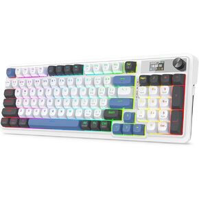 Redragon K719 PRO Wireless 95-Key Gasket Gaming Keyboard, TFT Screen & Knob in Saudi Arabia