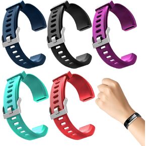 Watch Bands Compatible with ID115 Plus HR Fitness Tracker, Replacement Veryfit pro Activity Watch Straps Set for Men Women, Multicolor Wristbands for ID115Plus HR Smart Bracelet ONLY in Saudi Arabia