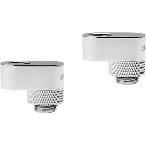 XSPC G1/4 Rotary 14mm محول الإزاحة المحول ، كروم أسود ، عبوة 2 in Kuwait