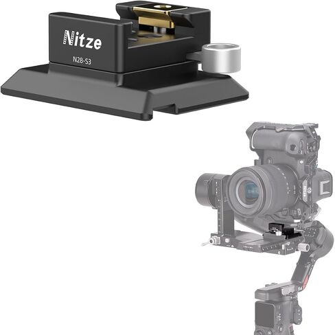 Nitze NATO Clamp to Arca-Type Quick Release Plate, for DJI RS 4 Pro/RS 4/ RS 3 Pro/RS 3/ RSC 2/ RS 2 Stabilizer and Arca-Type Tripod, Support Camera Cage Vertical Shooting - N28-S3 in Saudi Arabia