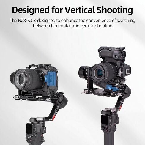 Nitze NATO Clamp to Arca-Type Quick Release Plate, for DJI RS 4 Pro/RS 4/ RS 3 Pro/RS 3/ RSC 2/ RS 2 Stabilizer and Arca-Type Tripod, Support Camera Cage Vertical Shooting - N28-S3 in Saudi Arabia