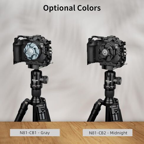 Nitze RF Mount Body Cap Cap Aluminium Camery Came مع تخزين Airtag ، متوافق مع Canon EOS C80 ، C70 ، C400 ، R50 ، R50 V ، R5 Mark II ، R6 Mark II ، R7 ، R10 و RF Mount Cameras - N81 -CB1 in Saudi Arabia
