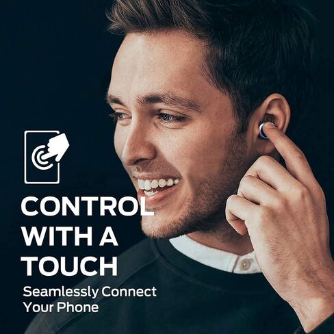 Monster Clarity 101 Airlinks اللاسلكي سماعات الأذن ، وسماعات Bluetooth 5.0 داخل الأذن مع علبة الشحن ، وسماعات الأذن العميقة ، و IPX5 مقاوم للماء ، وميكروفون مدمج ، ومكالمة واضحة ، وملاءمة للأمان للرياضة in Kuwait