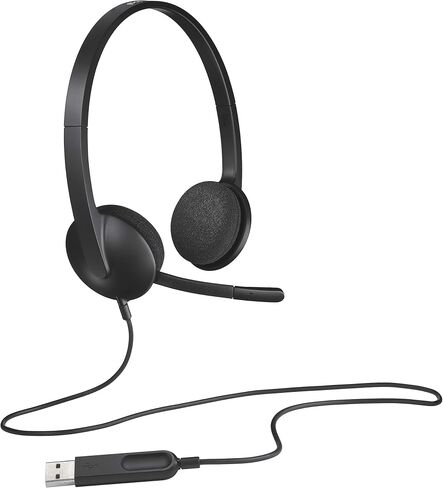 Logitech 981-000475 - سماعات الرأس H340 أسود USB - الضمان: 2Y in Saudi Arabia