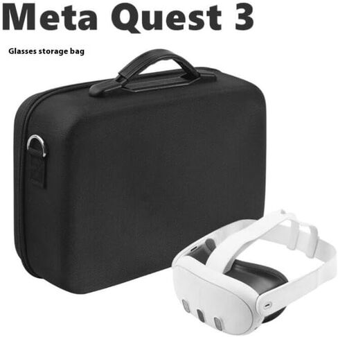 قضية الحمل الثابت المتوافقة مع Meta Quest 3/Quest 2 ، VR Gaming Headset ووحدات التحكم التي تعمل باللمس ، حقيبة سفر مع غطاء العدسة لـ Oculus Quest 3/2. (لـ Meta Quest 3) in Saudi Arabia