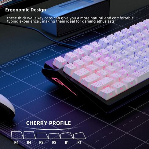 135 Key Lradient Tea Green Topographic PBT keycaps مجموعة جانبية طباعة Doubleshot Shine من خلال keycap profile profile minimalist style 60 ٪ 75 ٪ 80 ٪ in Kuwait