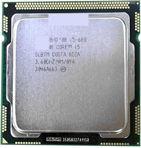Dual Cores I5 Desktop Processor I5-680 SLBLM 680 (4M Cache, 3.6 GHz FCLGA1156) LGA1156 CPU Scrattered Pieces in Saudi Arabia