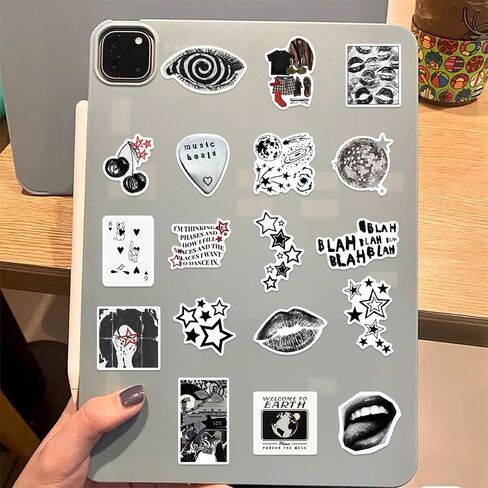 100pcs ملصقات الفتيات الجمالية في وسط المدينة حزمة بارد عصري Y2K ملصق لزجاجة ماء مضحكة شارات مقاومة للماء للمراهقين البالغين ملصقات الفينيل لمستلزمات التزلج على الكمبيوتر المحمول (وسط المدينة) in Kuwait