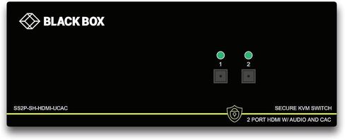 Black Box SS2P-SH-HDMIUCAC 2-PORT HDMI 4K60 Secure-Monitor KVM Switch مع NIAP 3.0 معتمد-USB-Audio-CAC-GSA in Saudi Arabia