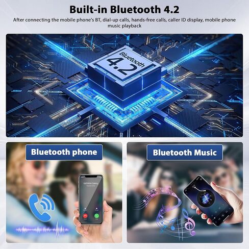 Single Din Touchscreen Radio 7'' Flip Out Screen Car Stereo with Bluetooth USB Type C Fast Charge Car Audio Receiver Backup Camera SWC FM MIC TF AUX in EQ in Kuwait