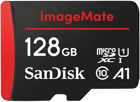 SanDisk 128GB ImageMate microSDXC UHS-1 Memory Card with Adapter - 120MB/s, C10, U1, Full HD, A1 Micro SD Card - SDSQUA4-128G-AW6KA in Saudi Arabia
