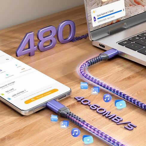 USB C Cable, 5-Pack [3/3/3/6/6FT] USBC to USBC Cables for iPhone 16 15 Pro Max Fast Charging Cord 60W 3A C to C Charger Cord for Samsung S25/S24/S23/S22 for iPad mini/Air MacBook Pro 2022 in Saudi Arabia