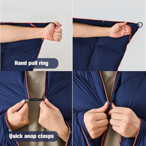 Down Camping Blanket - Olive, 1lb 1oz / 77''*52'' Lightweight Packable Warm Puffy Travel Quilt with Footbox, Waterproof Outdoor Blankets for Hiking, Travel, Hammock & Stadium Down Quilt in Saudi Arabia