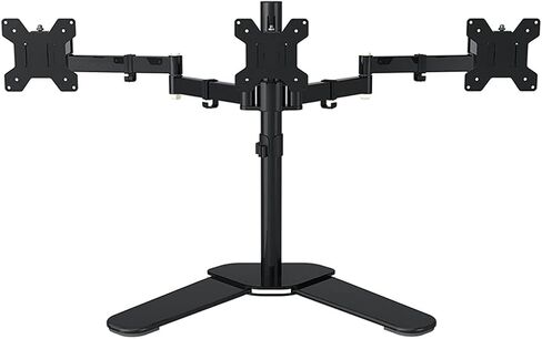 Desktop Full Motion 360 Degree Triple Screen Monitor Holder 10"-24" LCD LED Mount Arm Loading 9kgs Each in Saudi Arabia