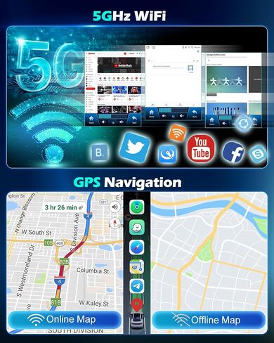 4G+64G Android Car Stereo for Ford Explorer 2011-2019 ، 9.7 بوصة راديو شاشة تعمل باللمس مع Carplay/Android Auto/5GHZ WiFi/32EQ DSP/GPS/Mirror Link/SWC ، AHD Camera Camera in Saudi Arabia