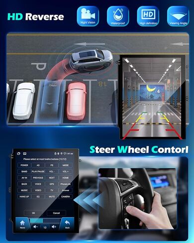 4G+64G Android Car Stereo for Ford Explorer 2011-2019 ، 9.7 بوصة راديو شاشة تعمل باللمس مع Carplay/Android Auto/5GHZ WiFi/32EQ DSP/GPS/Mirror Link/SWC ، AHD Camera Camera in Saudi Arabia